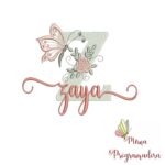 Matriz de Bordado - Zaya