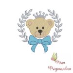 Matriz de Bordado - Urso RAmo Lacinho