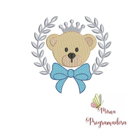 Matriz de Bordado – Urso RAmo Lacinho