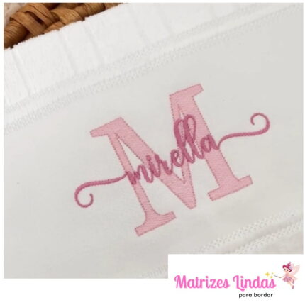 Teste do nome Mirella sobreposto ML