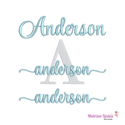 Matriz de Bordado – Kit Nome Anderson Matriz de Bordado – Kit Nome Anderson