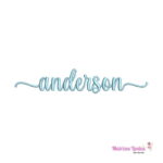 matriz de bordado Nome Anderson com cabinho para bordar ML