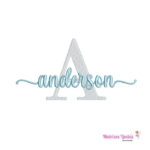 matriz de bordado Nome Anderson sobreposto para bordar ML