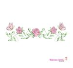 matriz de bordado Raminho folhas e Flores para bordar