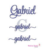 matriz de bordado kit nome Gabriel para bordar ML