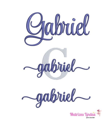 Matriz de Bordado – Kit Nome Gabriel 2