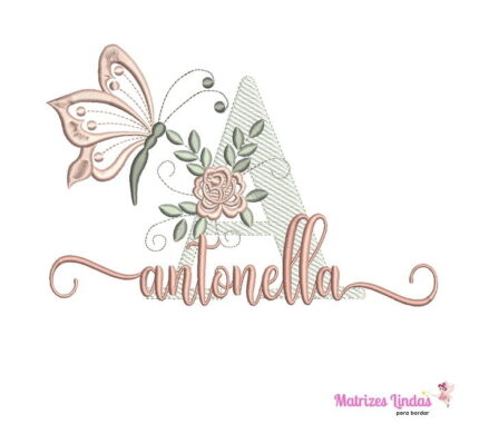 Matriz de Bordado – Nome Antonella 2 Matriz de Bordado – Nome Antonella 2