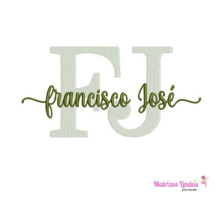 Matriz de Bordado – Nome Francisco José