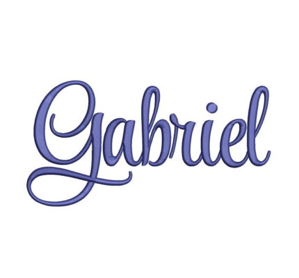 matriz de bordado kit nome Gabriel para bordar ML