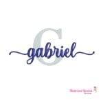 matriz de bordado nome Gabriel sobreposto para bordar nomes prontos matrizes lindas