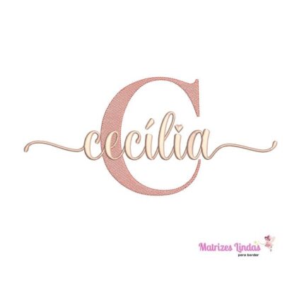 Matriz de Bordado – Nome Cecília 2