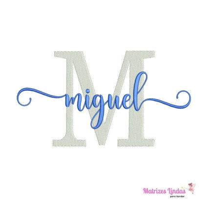 Matriz de Bordado – Nome Miguel 17 Matriz de Bordado – Nome Miguel 17