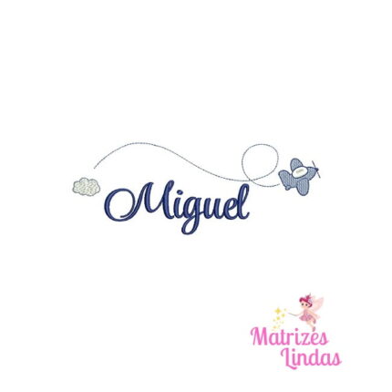 Matriz de Bordado – Nome Miguel 10