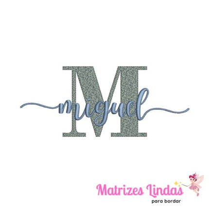 Matriz de Bordado – Nome Miguel 03