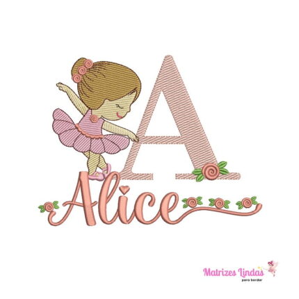 Matriz de Bordado – Nome Alice 03 Matriz de Bordado – Nome Alice 03