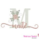 matriz de Bordado nome Maitê para bordar site matrizeslindas.com.br