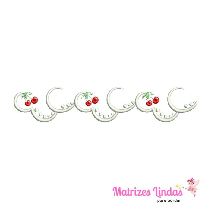 matriz de bordado Barrinha cerejinha 2 para bordar site matrizeslindas.com.br