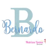matriz de bordado Bernardo para bordar site matrizeslindas.com.br