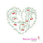 matriz de bordado Moldura cerejinha para bordar site matrizeslindas.com.br