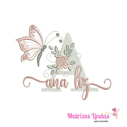 Matriz de Bordado – Nome Ana Liz Matriz de Bordado – Nome Ana Liz