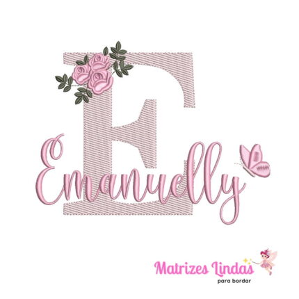 Matriz de Bordado – Nome Emanuelly Matriz de Bordado – Nome Emanuelly