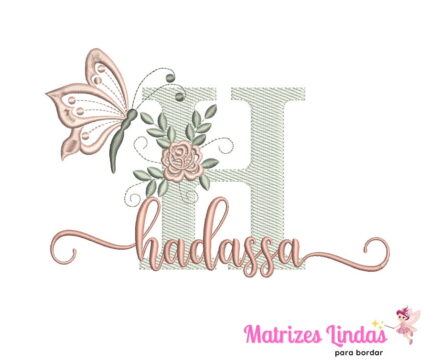 Matriz de Bordado – Nome Hadassa