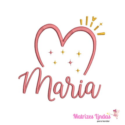 Matriz de Bordado – Nome Maria 02