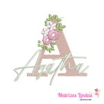 matriz de bordado nome agatha sobreposto para bordar site matrizeslindas.com.br