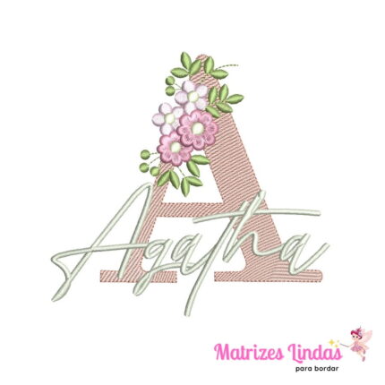 Matriz de Bordado – Nome Agatha 02