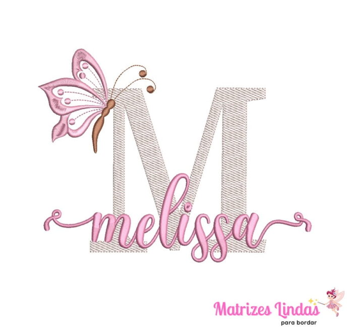 Matriz de Bordado – Nome Melissa 02