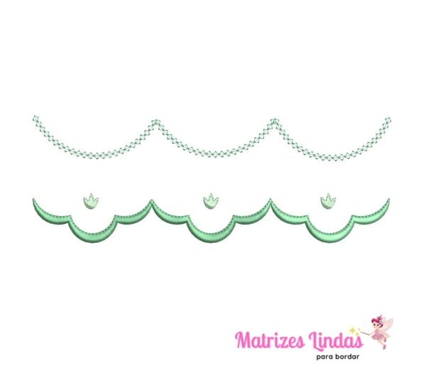 Matriz de Bordado Barrinha Dino Patinhas para bordar site matrizeslindas.com.br