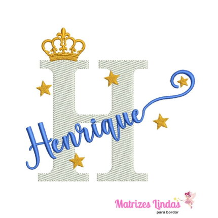 Matriz de Bordado – Nome Henrique