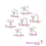 matriz de Bordado Semaninha com flor para bordar site matrizeslindas.com.br