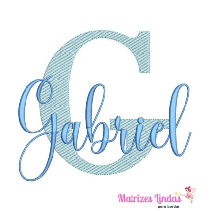 matriz de Bordado nome Gabriel para bordar ML