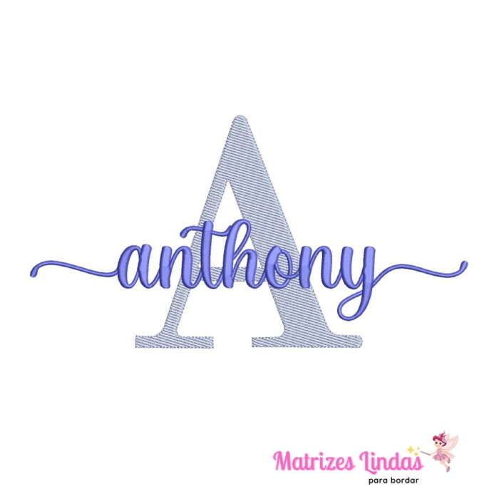 Matriz de Bordado – Nome Anthony 02