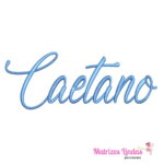 matriz de bordado nome Caetano para bordar ML