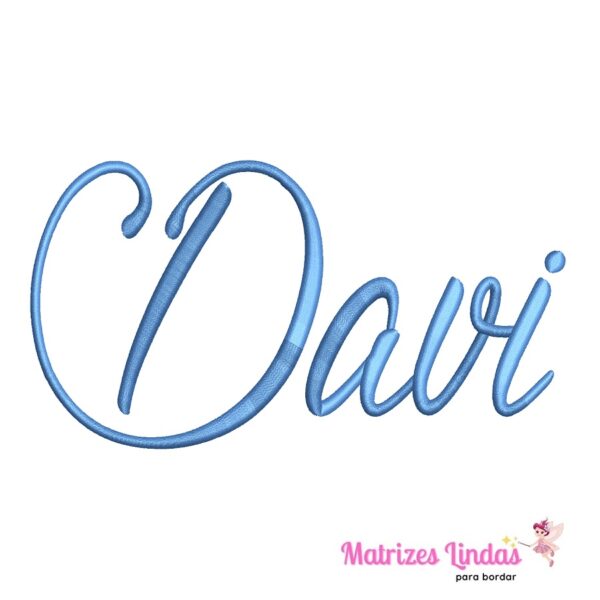 matriz de bordado nome Davi para bordar ML