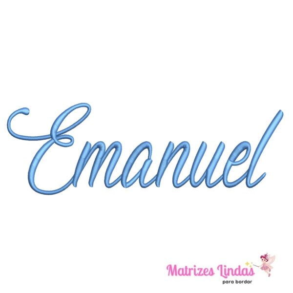 matriz de bordado nome Emanuel para bordar ML