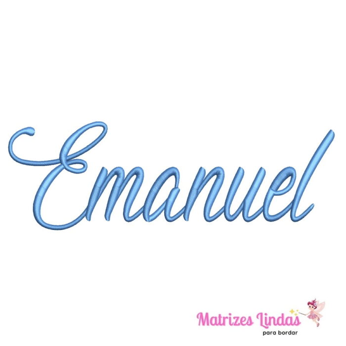 matriz de bordado nome Emanuel para bordar ML