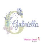 matriz de bordado nome Gabriella para bordar ML