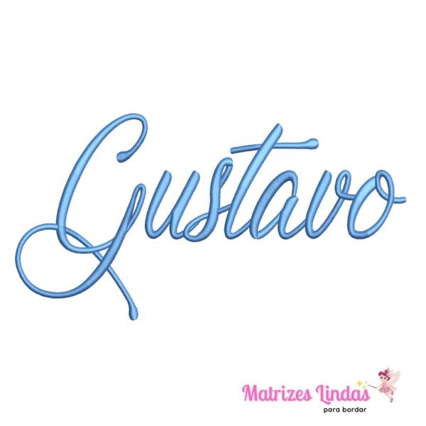 matriz de bordado nome Gustavo para bordar ML