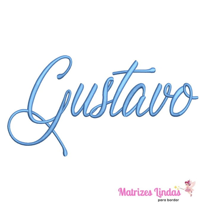 matriz de bordado nome Gustavo para bordar ML