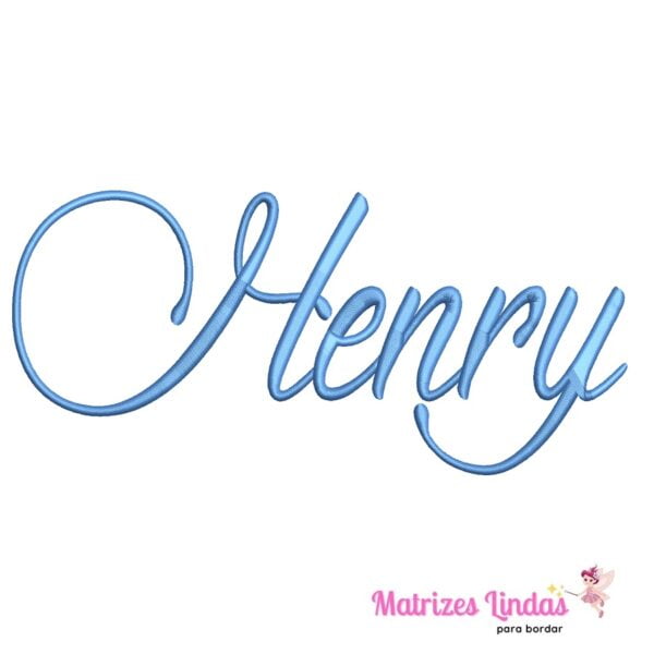 matriz de bordado nome Henry para bordar ML