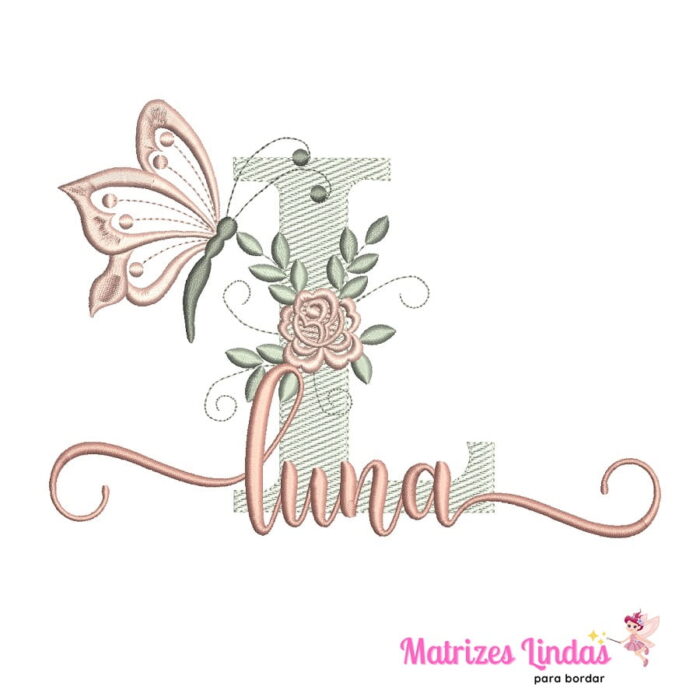 Matriz de Bordado – Nome Luna