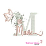 matriz de bordado nome Mavie para bordar ML