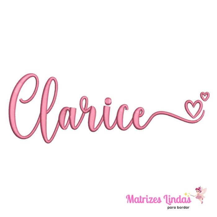 Matriz de Bordado – Nome Clarice