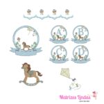 Matriz de Bordado Coleção Moldura com Cavalinho para bordar ML