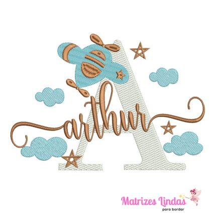 Matriz de Bordado – Nome Arthur 02