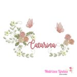 matriz de bordado nome Catarina para bordar ML