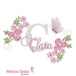 matriz de bordado nome Clara para bordar ML